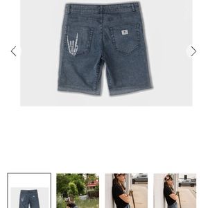 Ripton black acid shorts